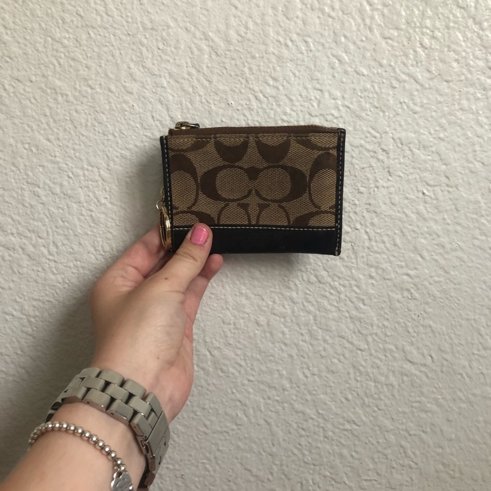 Coach key wallet keychain